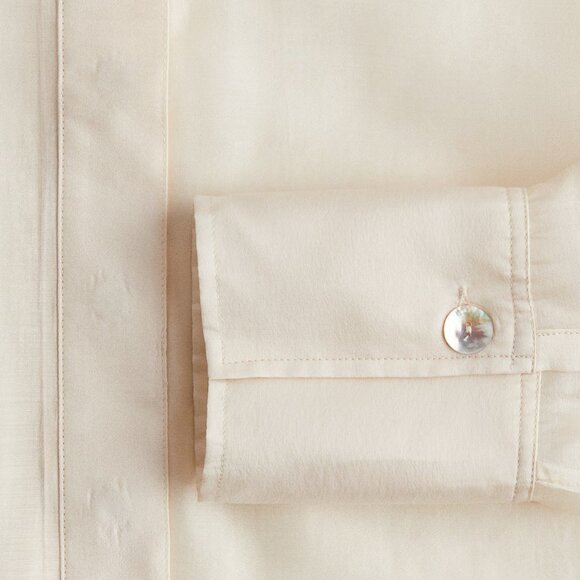 NWT H&M Edition Defined-Waist Sheer Shirt - Picture 6 of 6